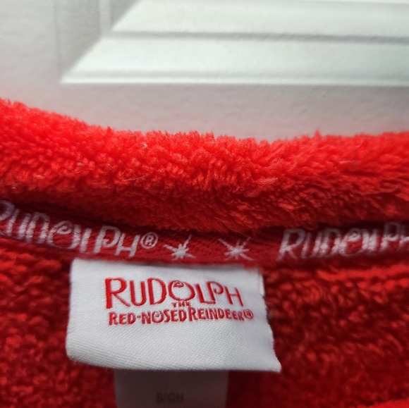 Rudolph Red Nosed Reindeer Christmas Long Sleeve Fleece Wms Size Small - Picture 3 of 7
